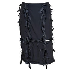 Yves Saint Laurent by Tom Ford F/W 2002 Ribbon Tie Silk Skirt