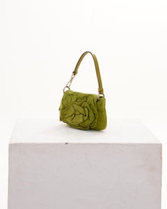 Yves Saint Laurent by Tom Ford F/W 2003 Green suede Nadja bag