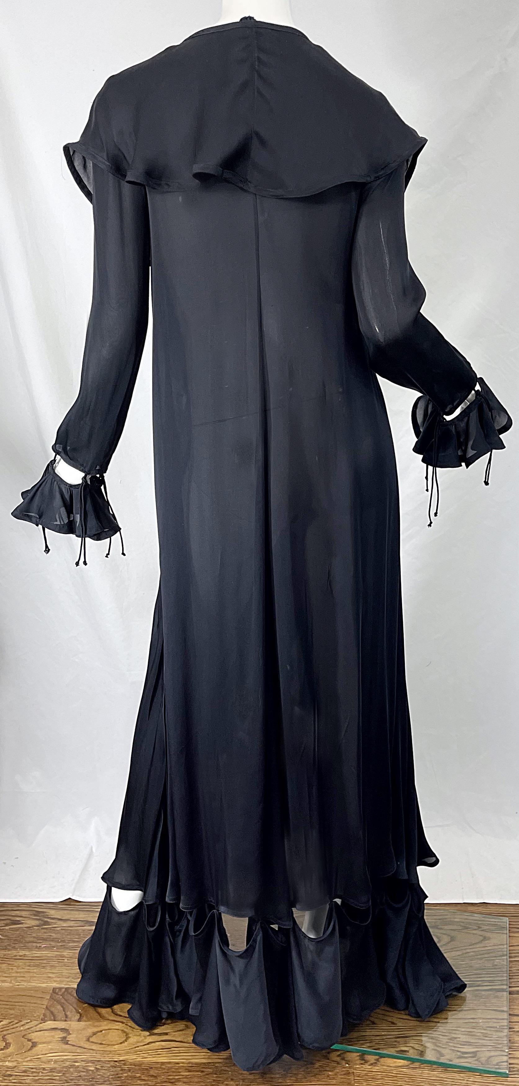 ysl black gown