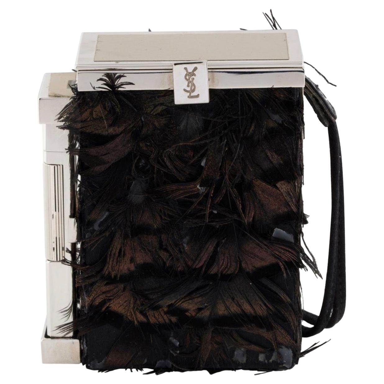 Yves Saint Laurent by Tom Ford feathered case with lighter