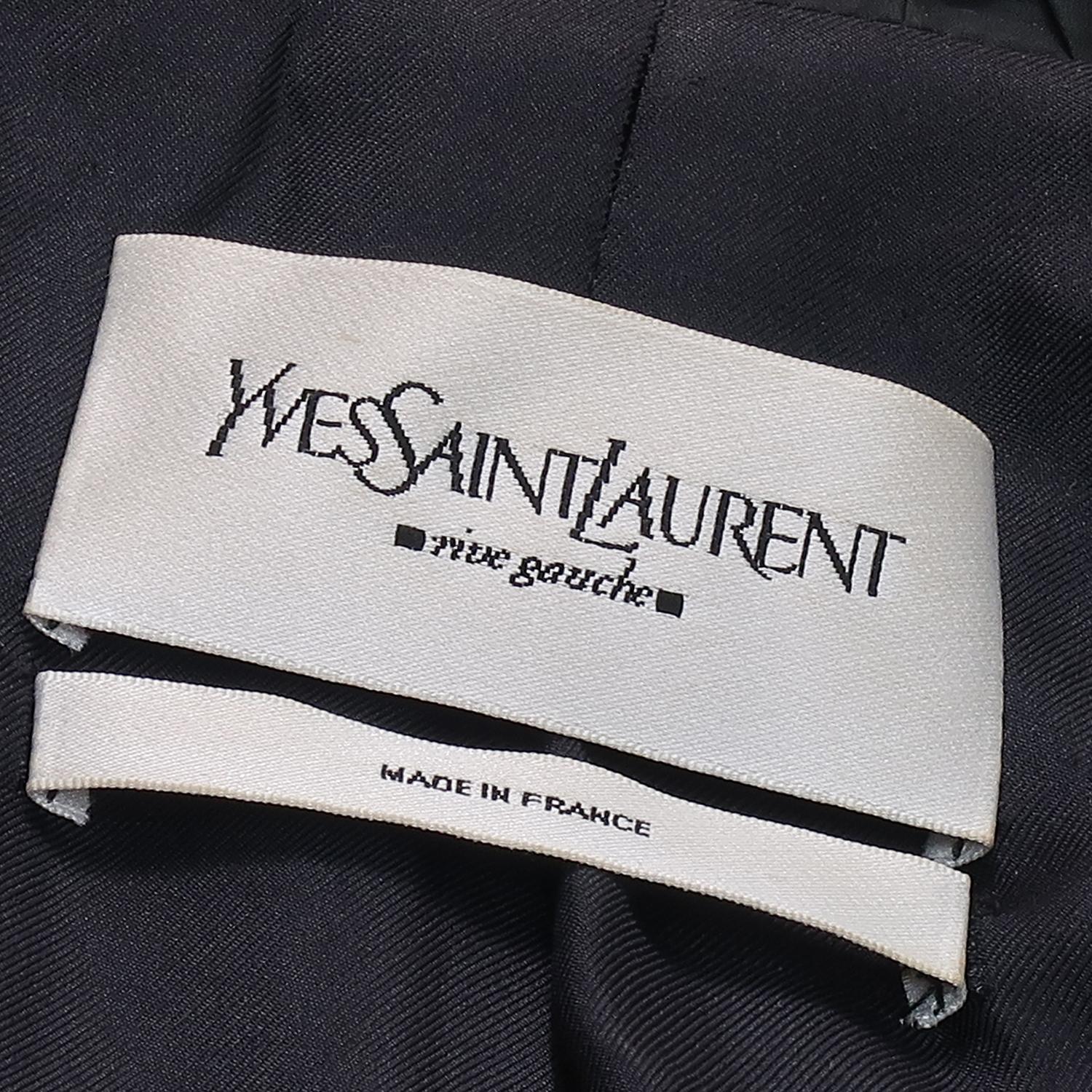 Yves Saint Laurent by Tom Ford FW-01 Cotton Velvet Blazer with Ruffle Detailing  5