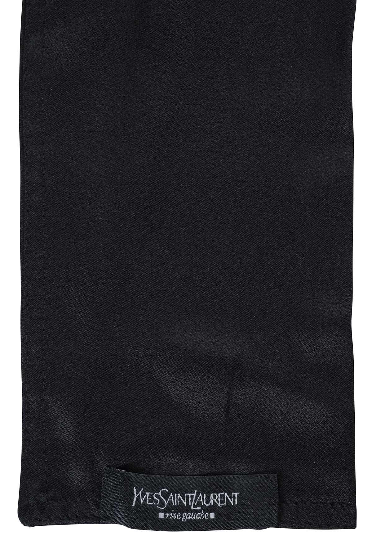 Black YVES SAINT LAURENT BY TOM FORD FW 03 Bandeau iconique en velours et satin en vente