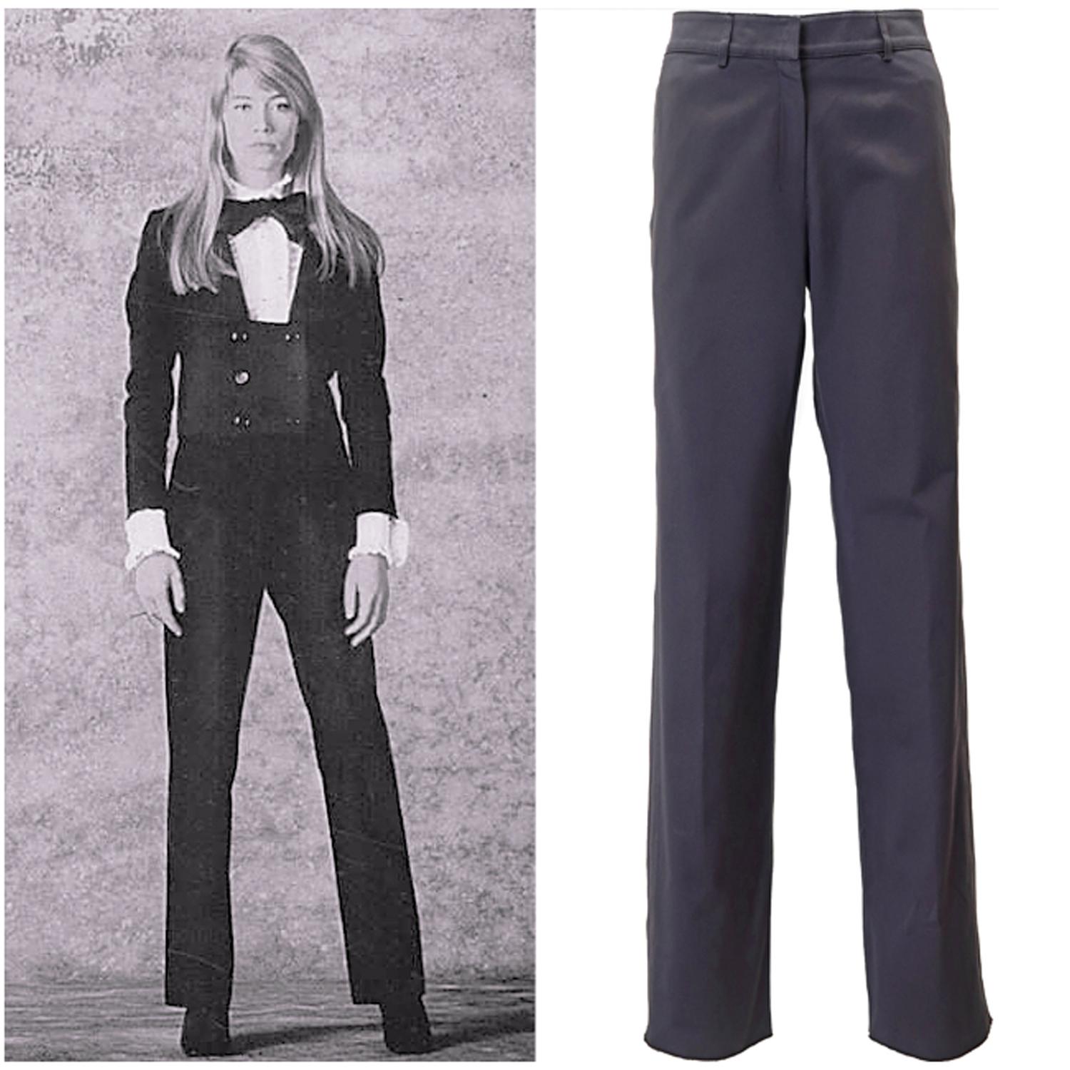 Yves Saint Laurent by Tom Ford FW-2001 Higher Waist Cotton Pants For Sale 1