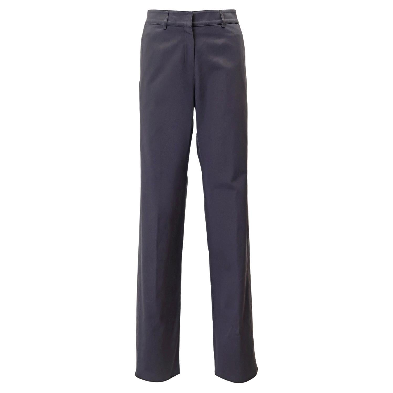 Yves Saint Laurent by Tom Ford FW-2001 Higher Waist Cotton Pants For Sale