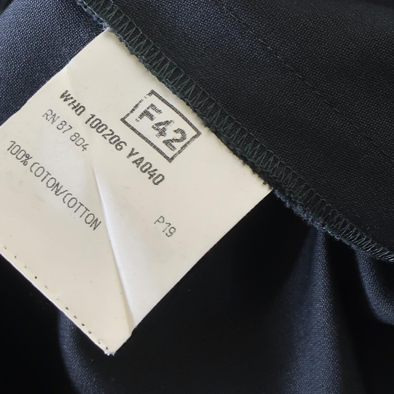Yves Saint Laurent by Tom Ford H/W 2001 Maßgeschneiderte Baumwollhose mit Silhouette im Angebot 2