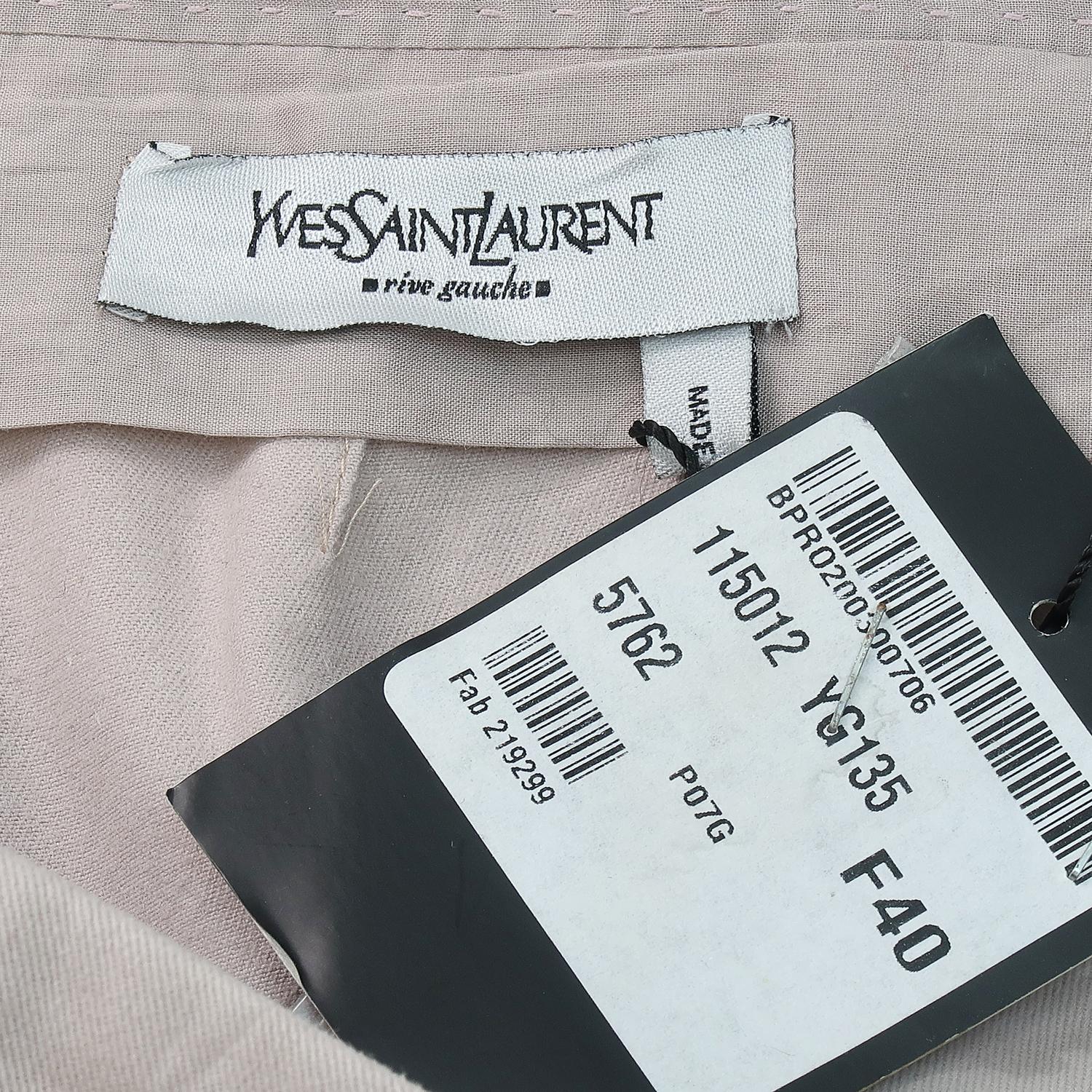 Yves Saint Laurent par Tom Ford - Pantalon en coton à taille plus haute, automne-hiver 2003 en vente 5