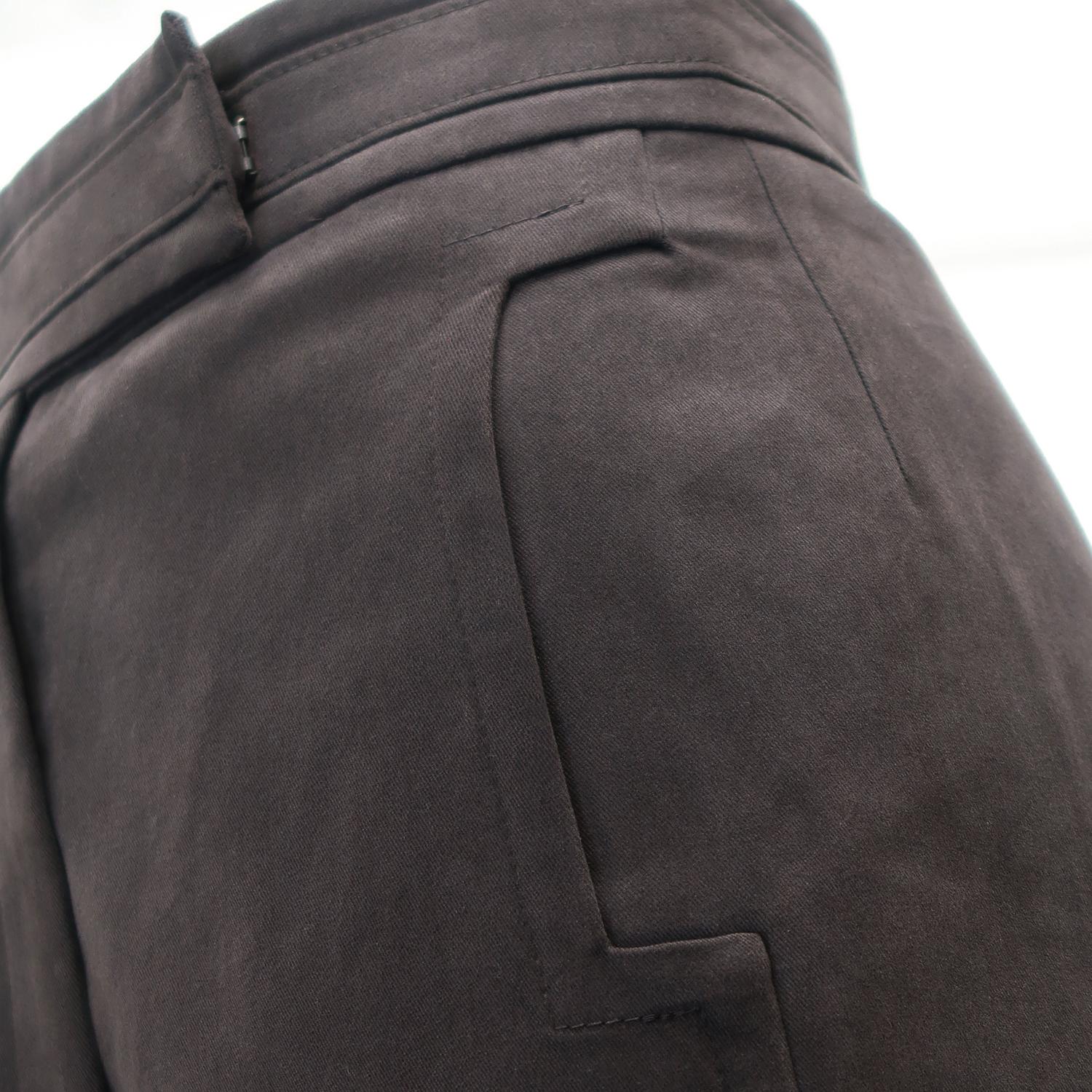 Black Yves Saint Laurent by Tom Ford FW-2003 Higher Waist Skirt with Belt Detailing For Sale