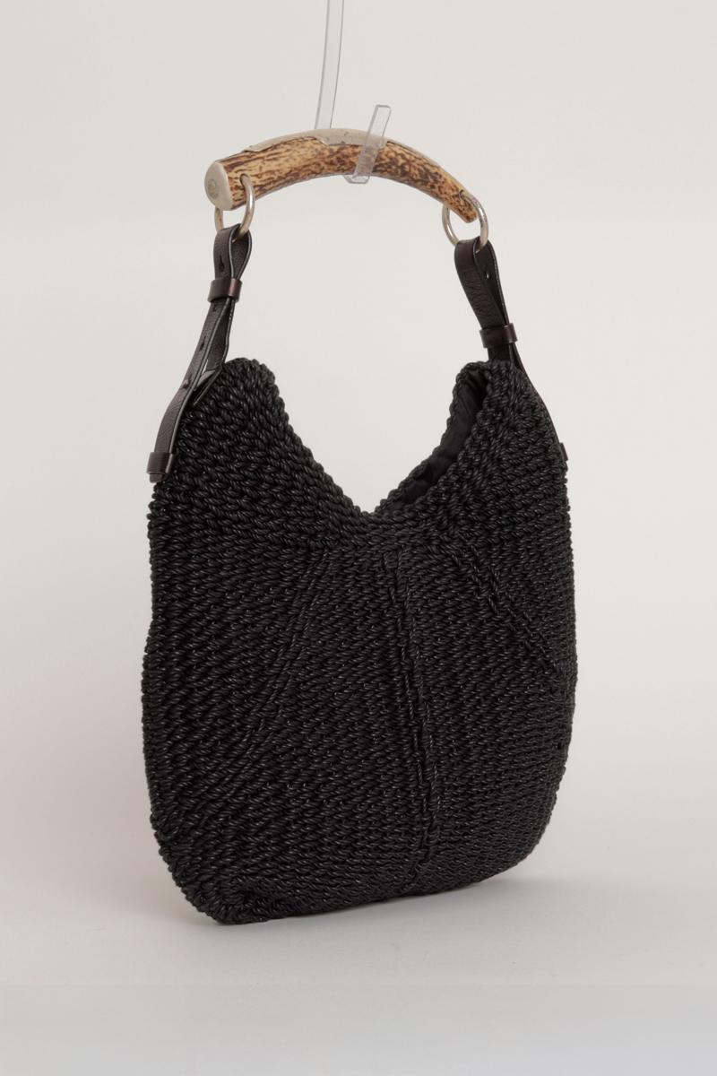 YVES SAINT LAURENT YSL BY TOM FORD MOMBASA TASCHE AUS SCHWARZEM RAFFIAGEWEBE MIT BOX UND STAUBBEUTEL

Yves Saint Laurent by Tom Ford Mombasa Bag aus schwarzem Raffiabast mit Griff aus Horn und Metall und Lederriemen. 

In neuem, ungetragenem Zustand