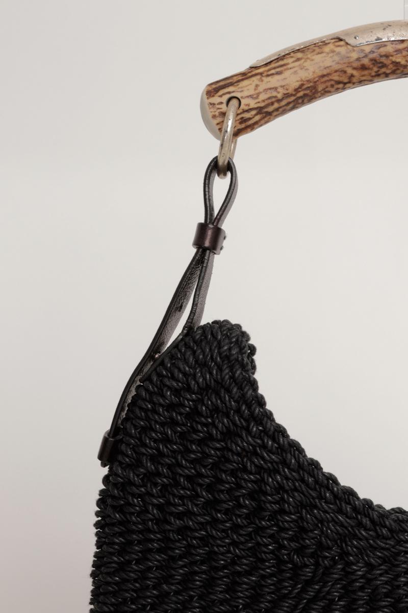 Yves Saint Laurent by Tom Ford Mombasa Tasche aus schwarzem gewebtem Raffia mit Box im Zustand „Neu“ im Angebot in London, GB