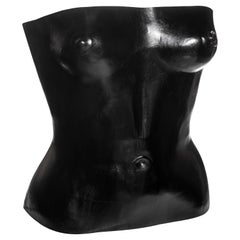 Yves Saint Laurent by Tom Ford moulded leather corset runway ensemble, ss 2001