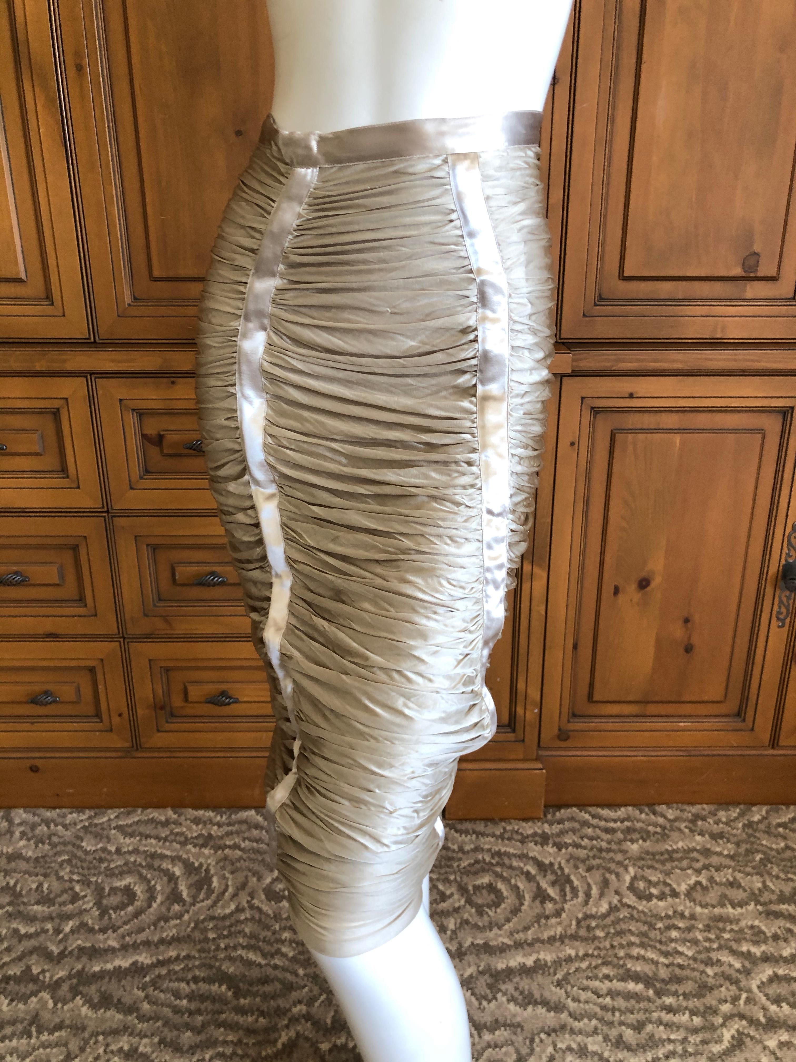 Yves Saint Laurent by Tom Ford Parachute Draped Skirt For Sale 1