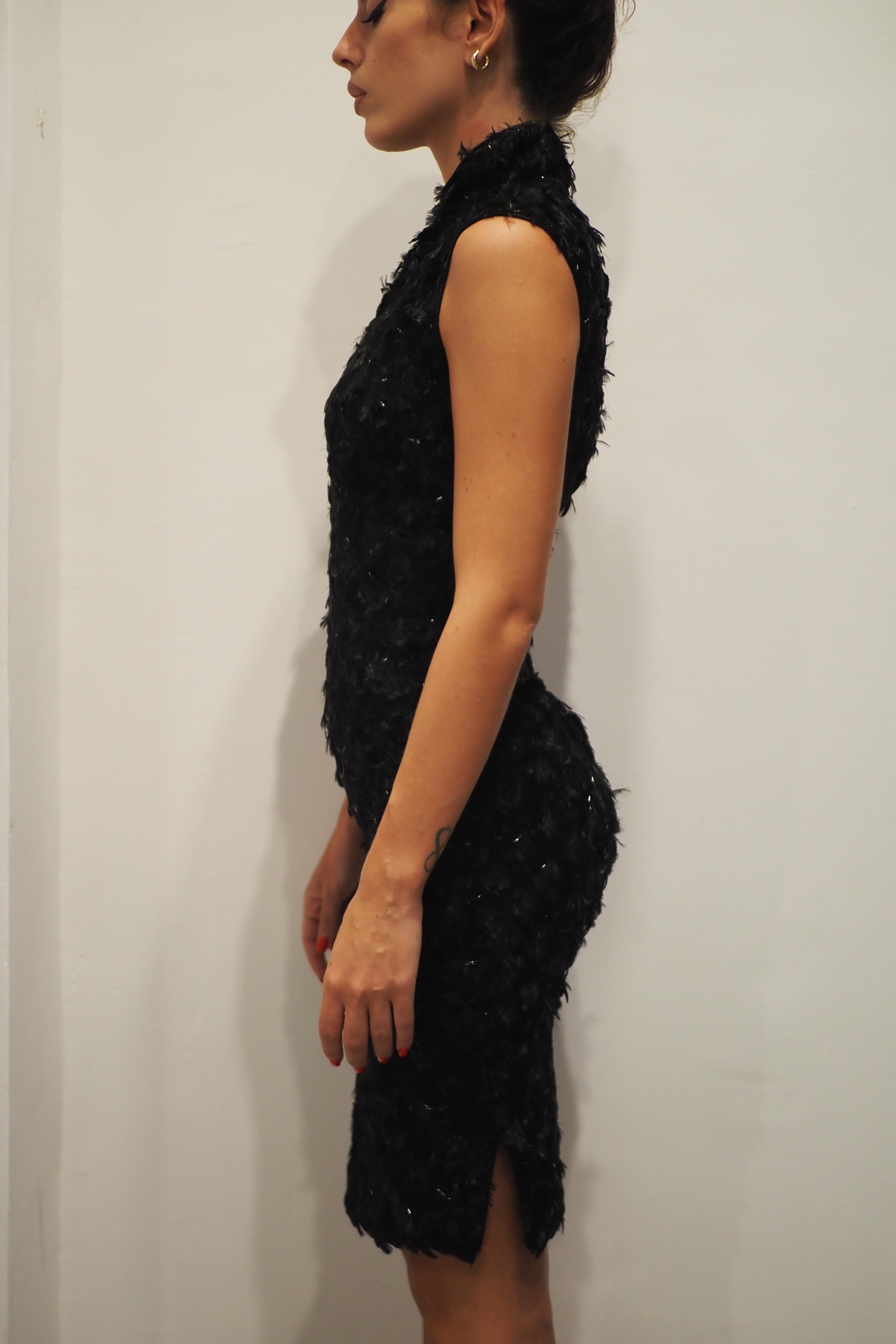 Abito in piume di pavone di Yves Saint Laurent by Tom Ford in vendita 8