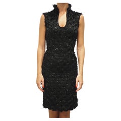 Yves Saint Laurent by Tom Ford peacock feathers dress