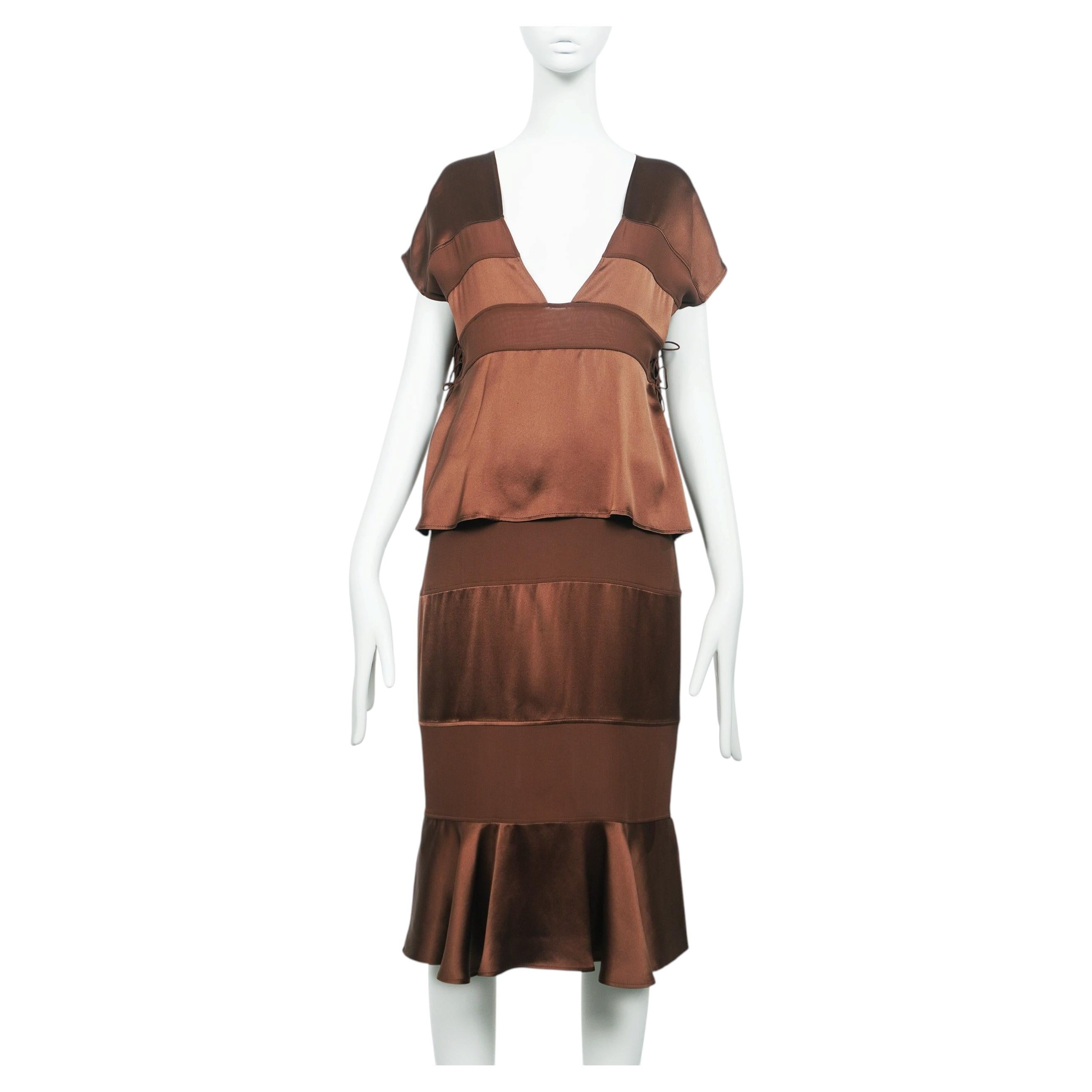 Yves Saint Laurent By Tom Ford S/S 2004 Runway Silk Dress
