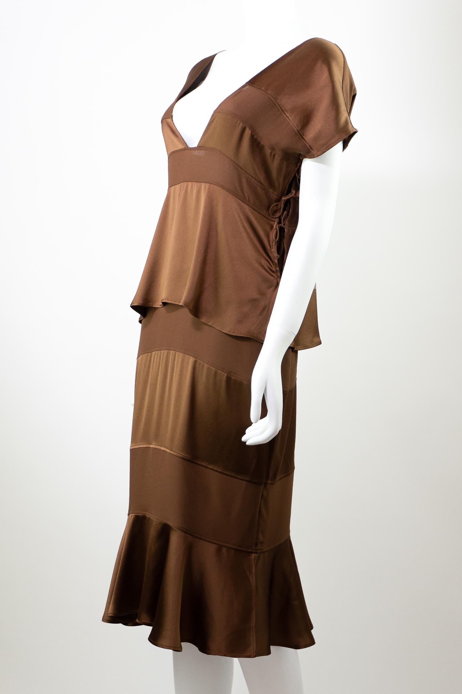 Yves Saint Laurent By Tom Ford S/S 2004 Vestido de seda vintage de pasarela en Bueno estado para la venta en Berlin, BE