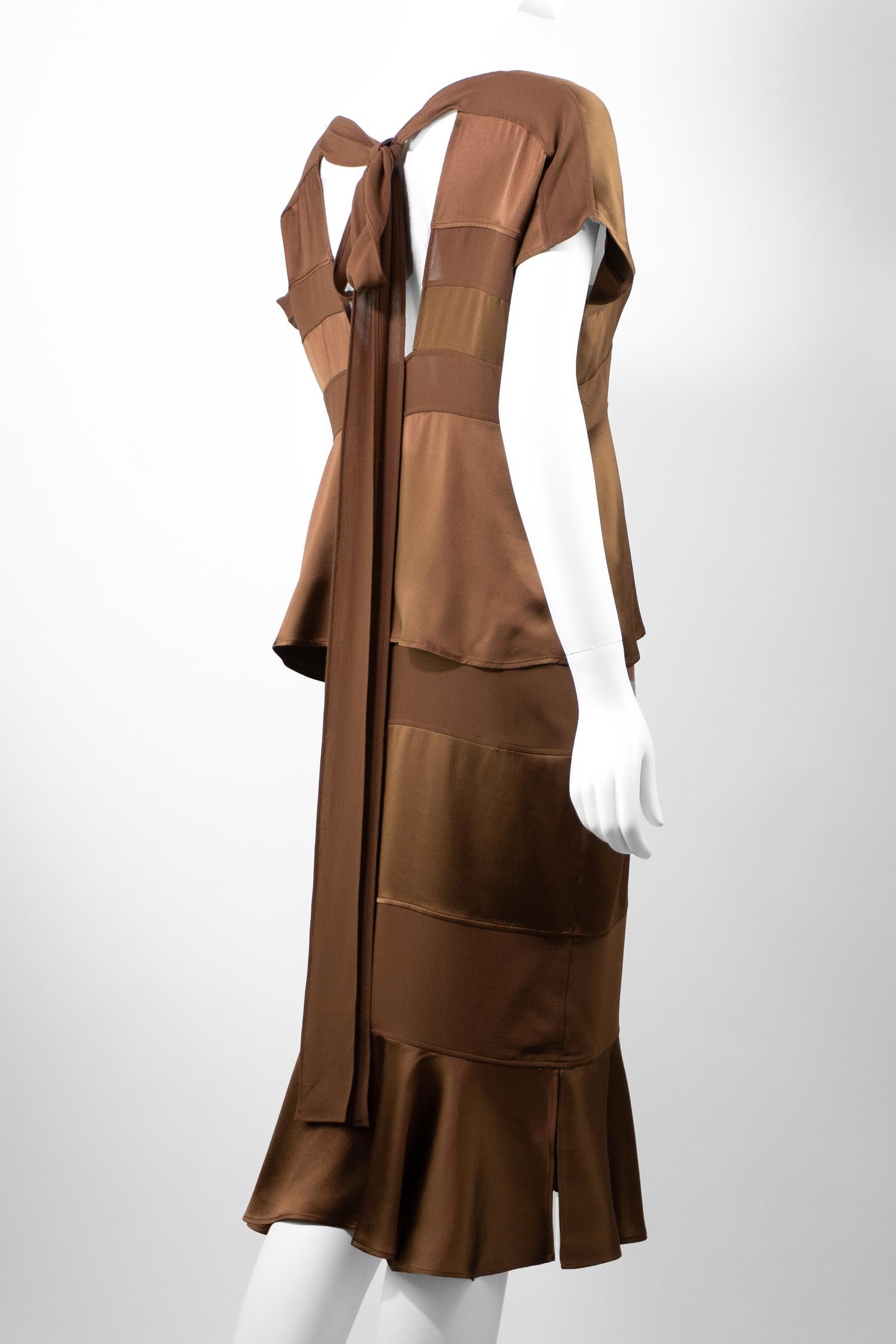 Yves Saint Laurent By Tom Ford S/S 2004 Vestido de seda vintage de pasarela en venta 1