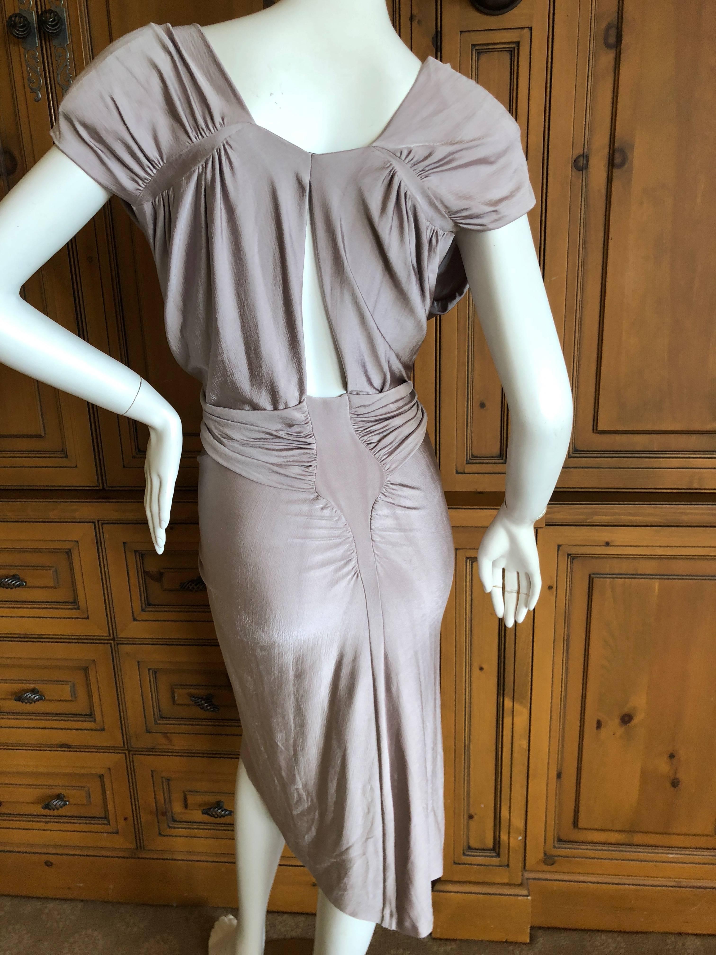 Yves Saint Laurent by Tom Ford Silvery Lilac Ruched Evening Dress   For Sale 3