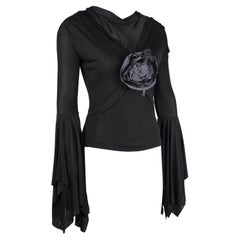 Yves Saint Laurent by Tom Ford — Spring/Summer 2003 Black Rose Blouse