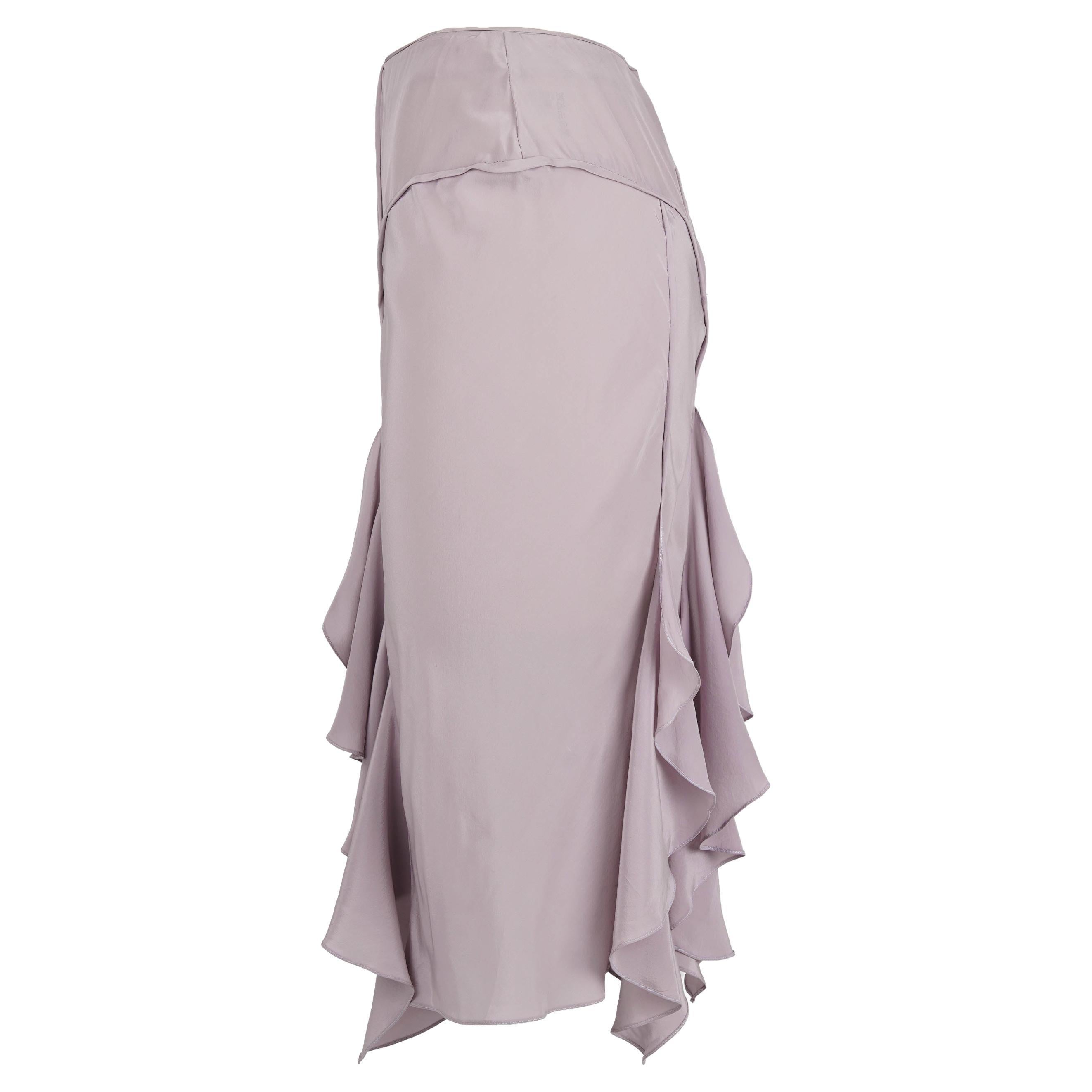 Yves Saint Laurent by Tom Ford SS 2003 Laufsteg Rüschenrock FR38 Damen im Angebot