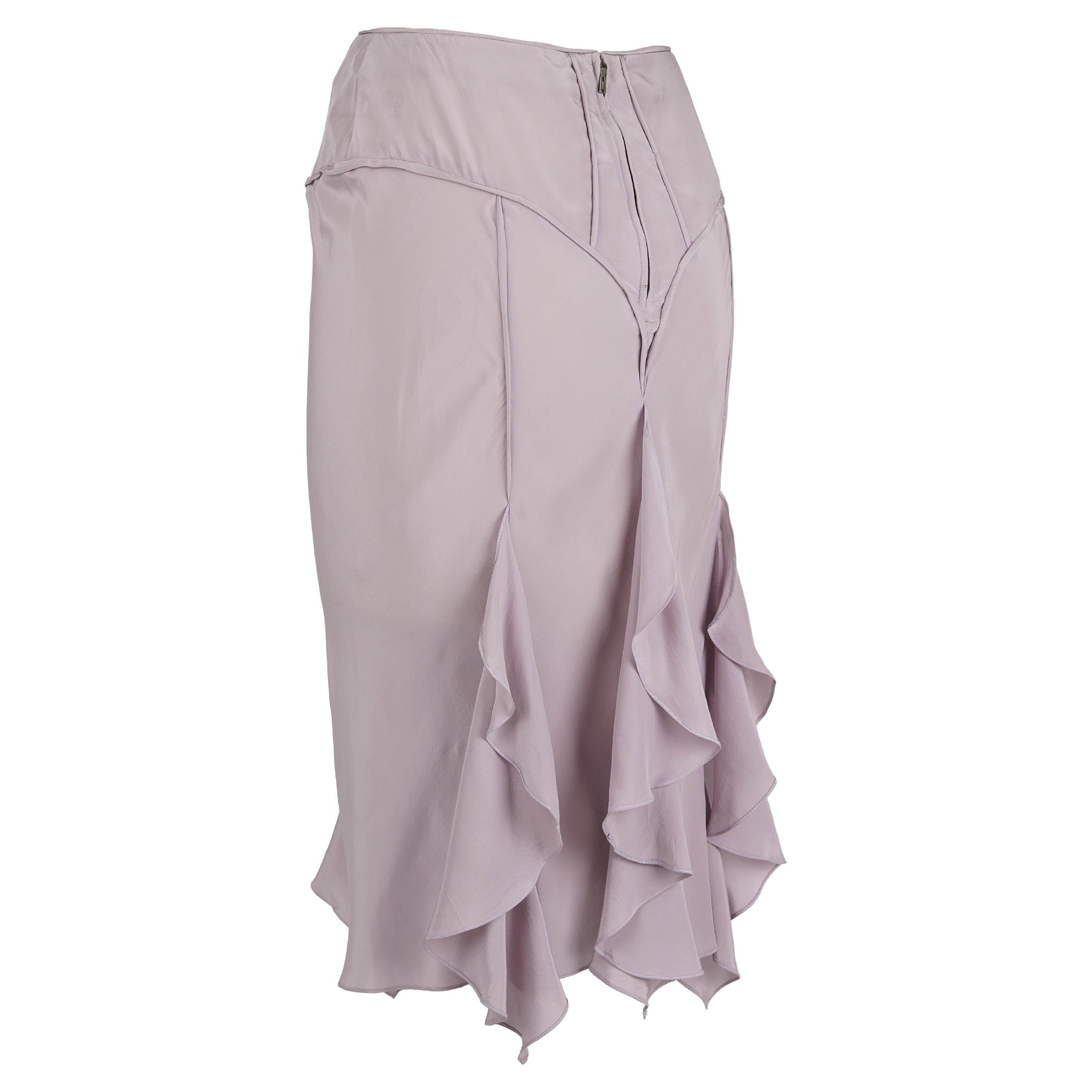 Yves Saint Laurent by Tom Ford SS 2003 Laufsteg Rüschenrock FR38 im Angebot 1