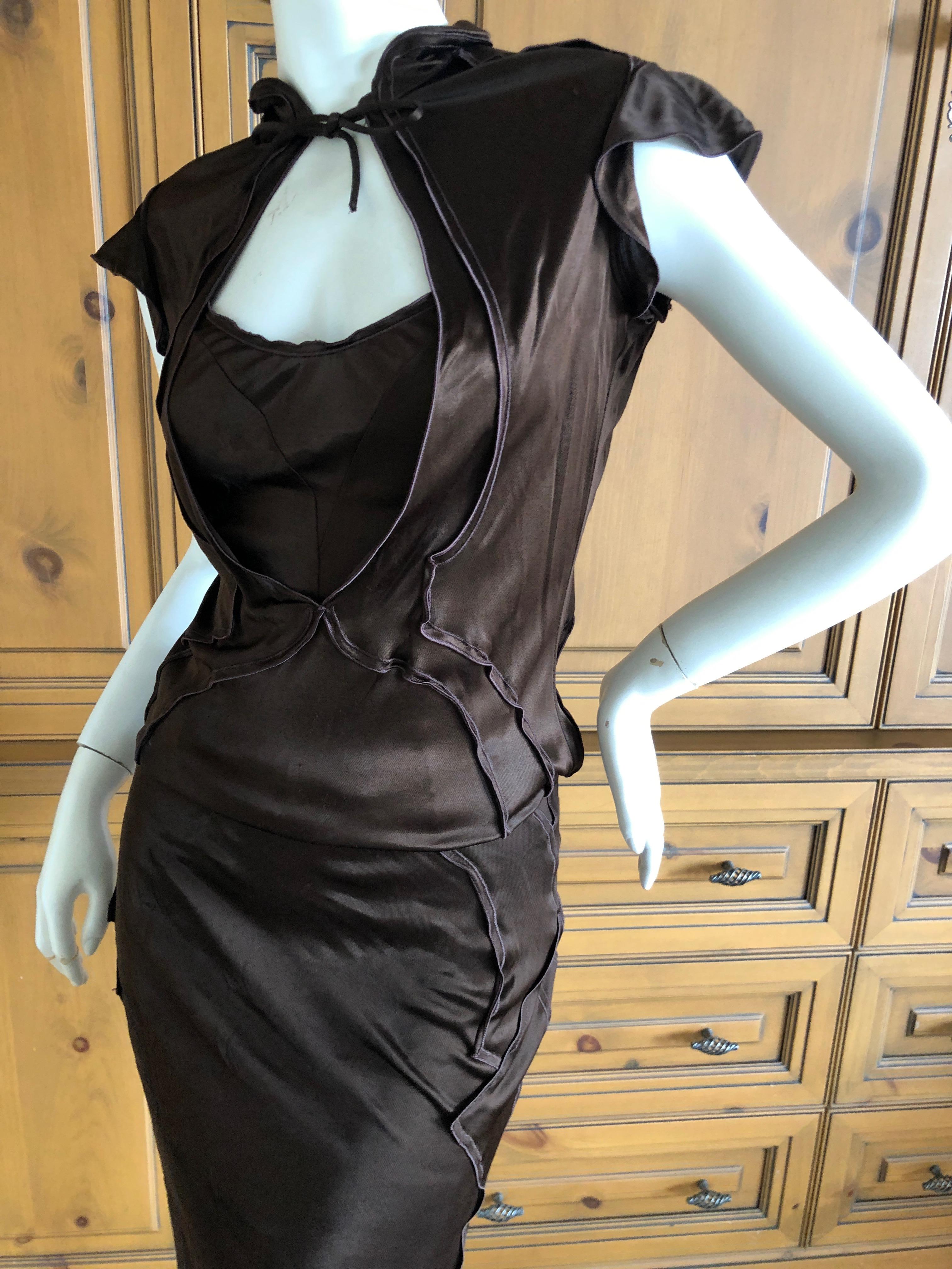 Yves Saint Laurent by Tom Ford Two Piece Silk Dress Set from Fall 2004 For Sale 2