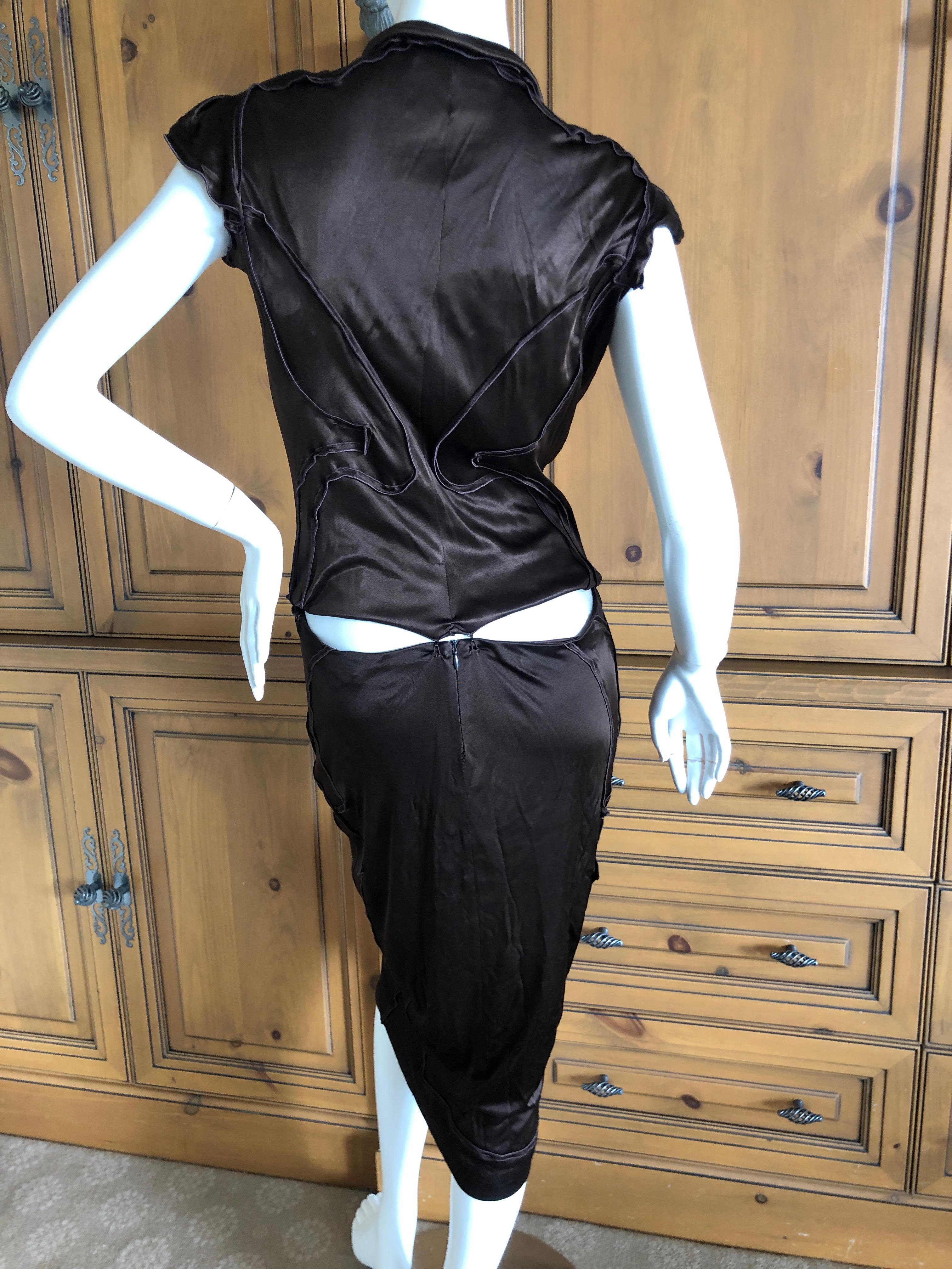 Yves Saint Laurent by Tom Ford Two Piece Silk Dress Set from Fall 2004 For Sale 3