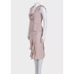 Yves Saint Laurent by Tom Ford Vintage Pink Two-Piece Suit Set Size S