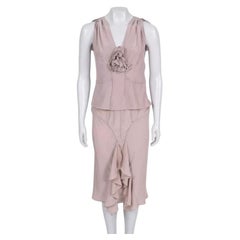 Yves Saint Laurent by Tom Ford Vintage Pink Two-Piece Suit Set Size S