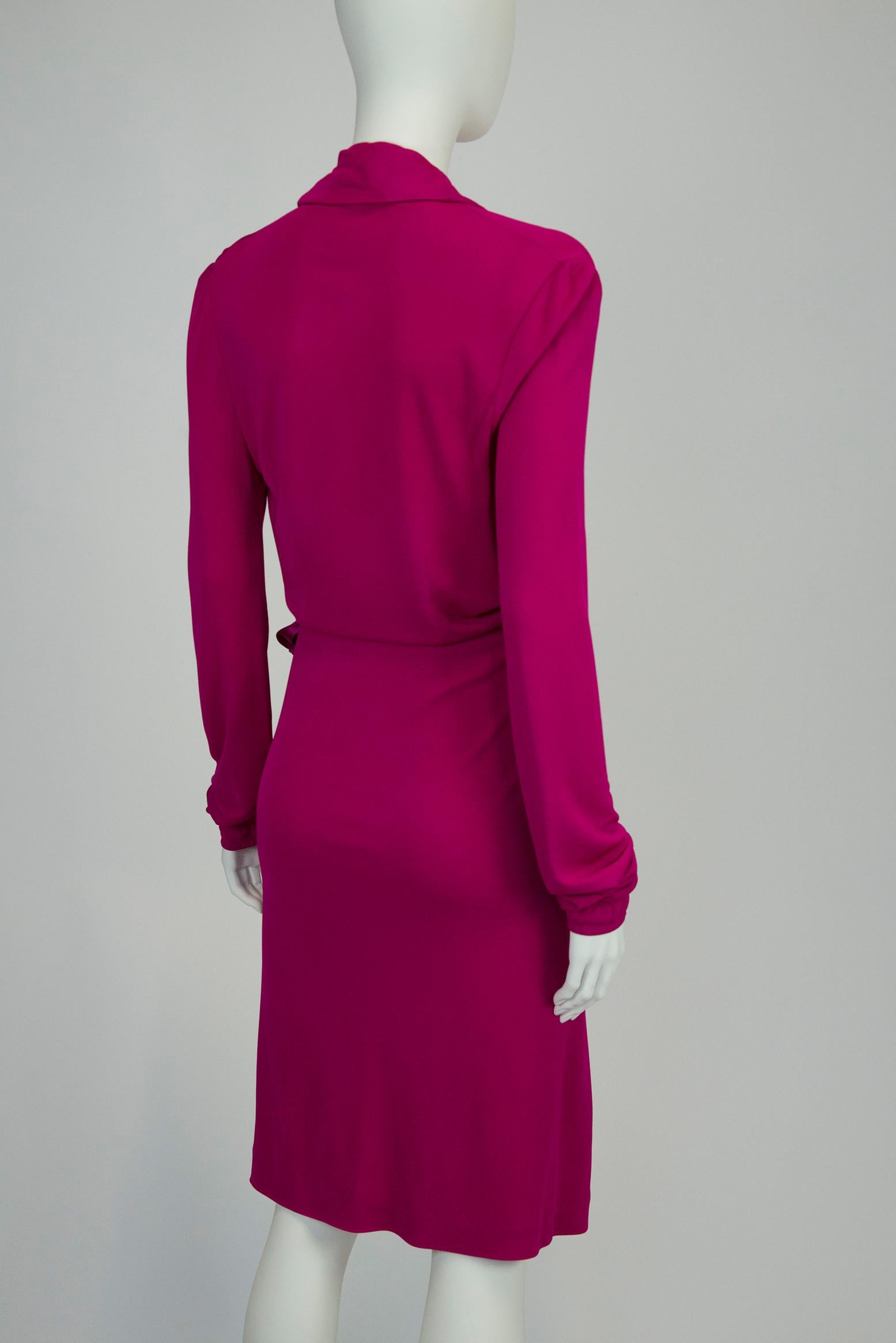 Yves Saint Laurent By Tom Ford Wrap Dress For Sale 8