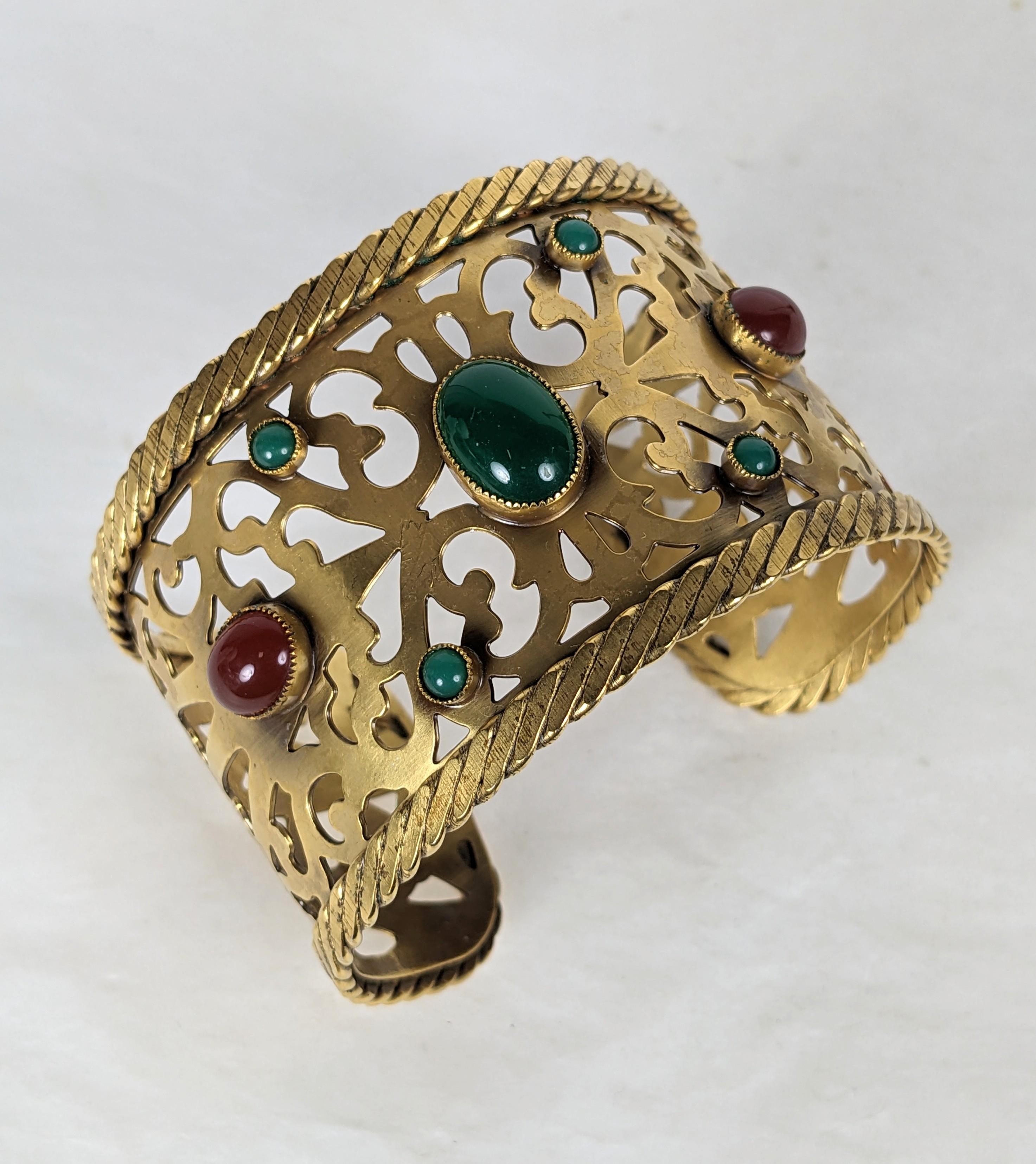 Yves Saint Laurent Byzantine Jeweled Cuff For Sale 2