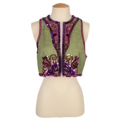 Yves Saint Laurent Strickjacke Sommer 1991