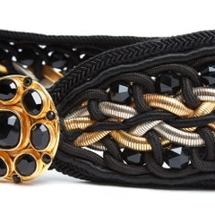 Yves Saint Laurent Ceinture T65 YSL Haute Couture Chains Trimming Belt US26 XS