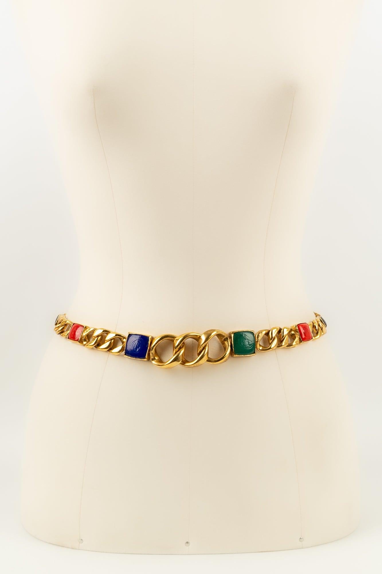 Women's Yves Saint Laurent Chain Necklace in Gold-Plated For Sale