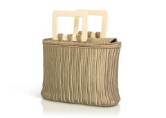 Yves Saint Laurent Champagne Ivory Top Handle Passementerie Bag YSL, 1990s