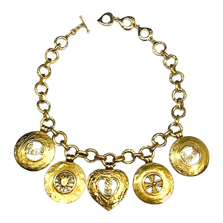 Yves Saint Laurent Charm Necklace at 1stDibs
