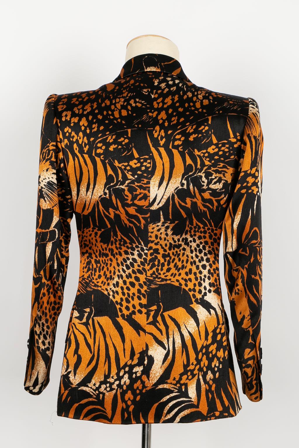 Yves Saint Laurent Cheetah Jacket, Early 2000s In Excellent Condition For Sale In SAINT-OUEN-SUR-SEINE, FR