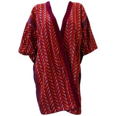 Vintage Yves Saint Laurent Chevron Towel Cover-Up