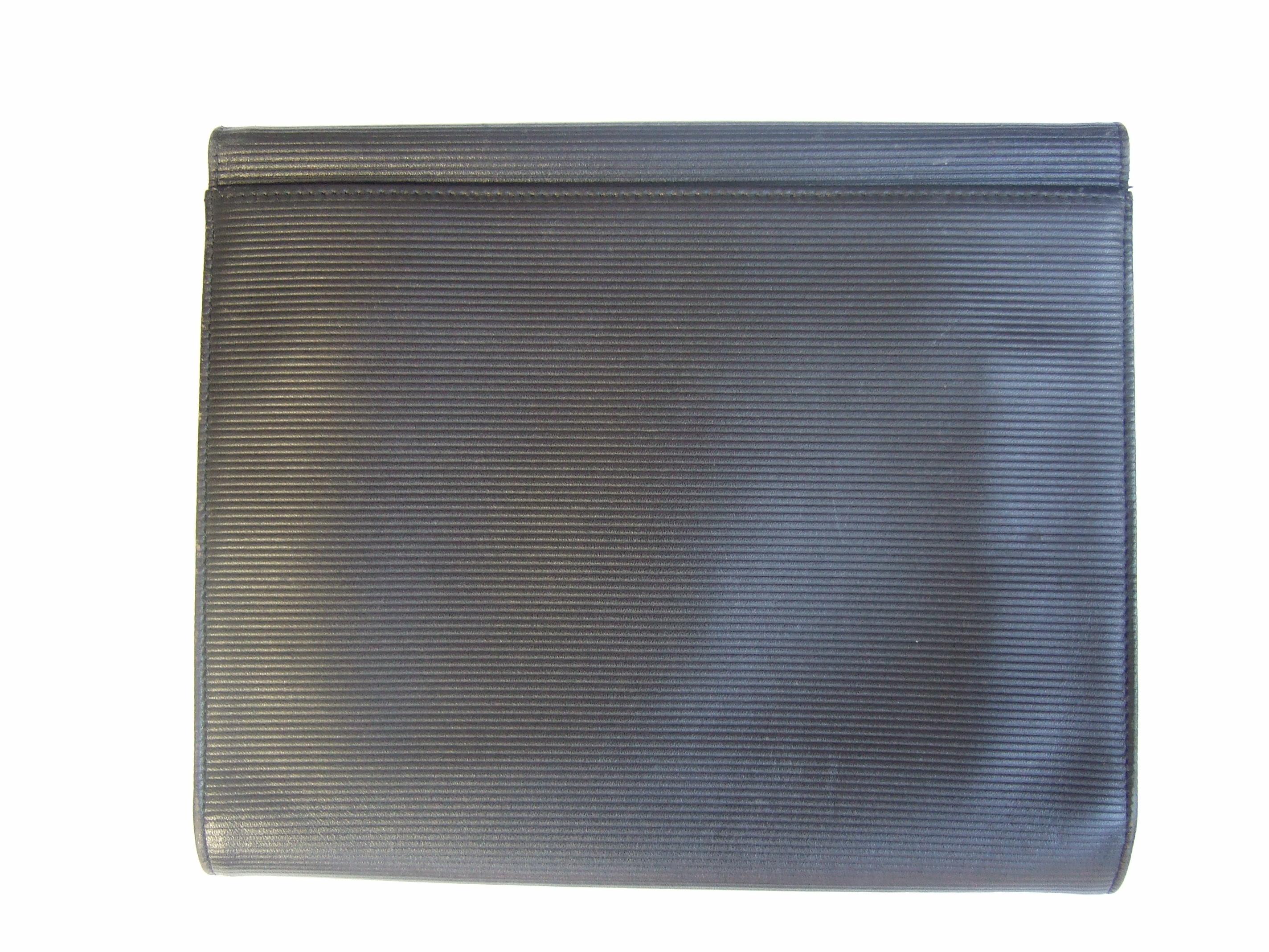 Yves Saint Laurent Chic Black Leather Versatile Clutch - Shoulder Bag c 1980s 8