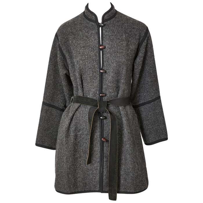 Yves Saint Laurent Chinese Collection Belted Wool Jacket For Sale at ...