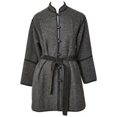 Yves Saint Laurent Chinese Collection Belted Wool Jacket