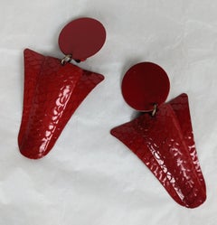 Yves Saint Laurent Chinese Lacquer Earrings