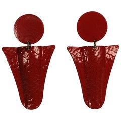 Orecchini in lacca cinese di Yves Saint Laurent