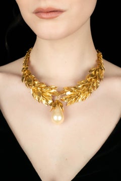 Yves Saint Laurent choker necklace by Yves Saint Laurent circa 1980