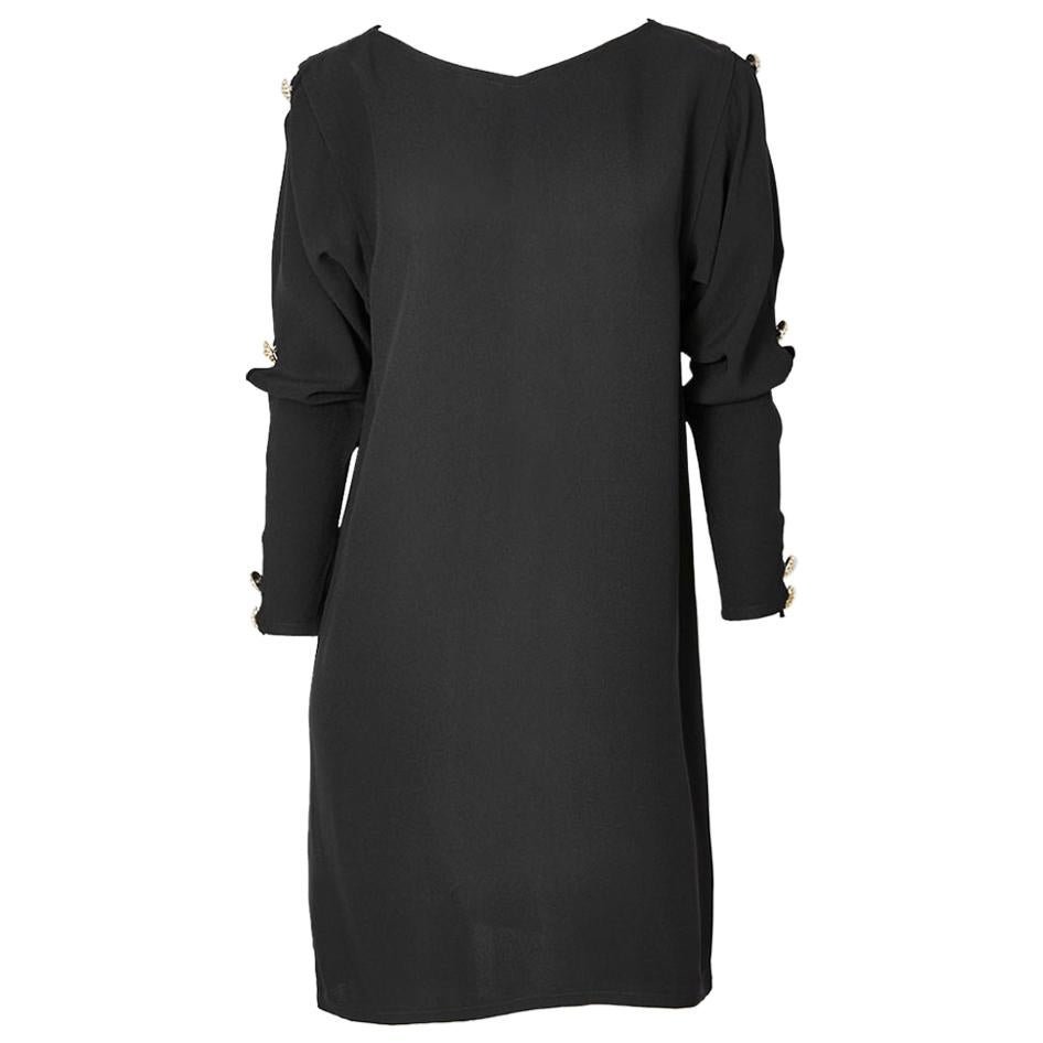 Yves Saint Laurent Cocktail Dress with Diamanté Detail For Sale