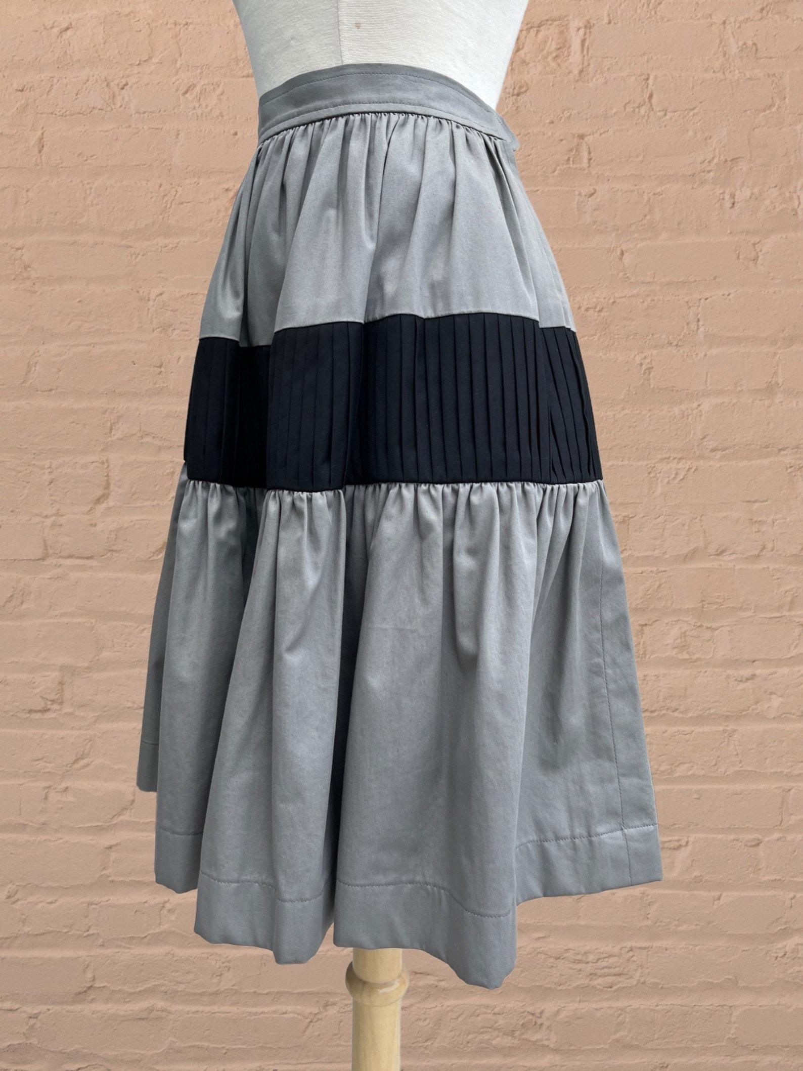 Women's Yves Saint Laurent Colorblock Skirt, Circa 1980s For Sale
