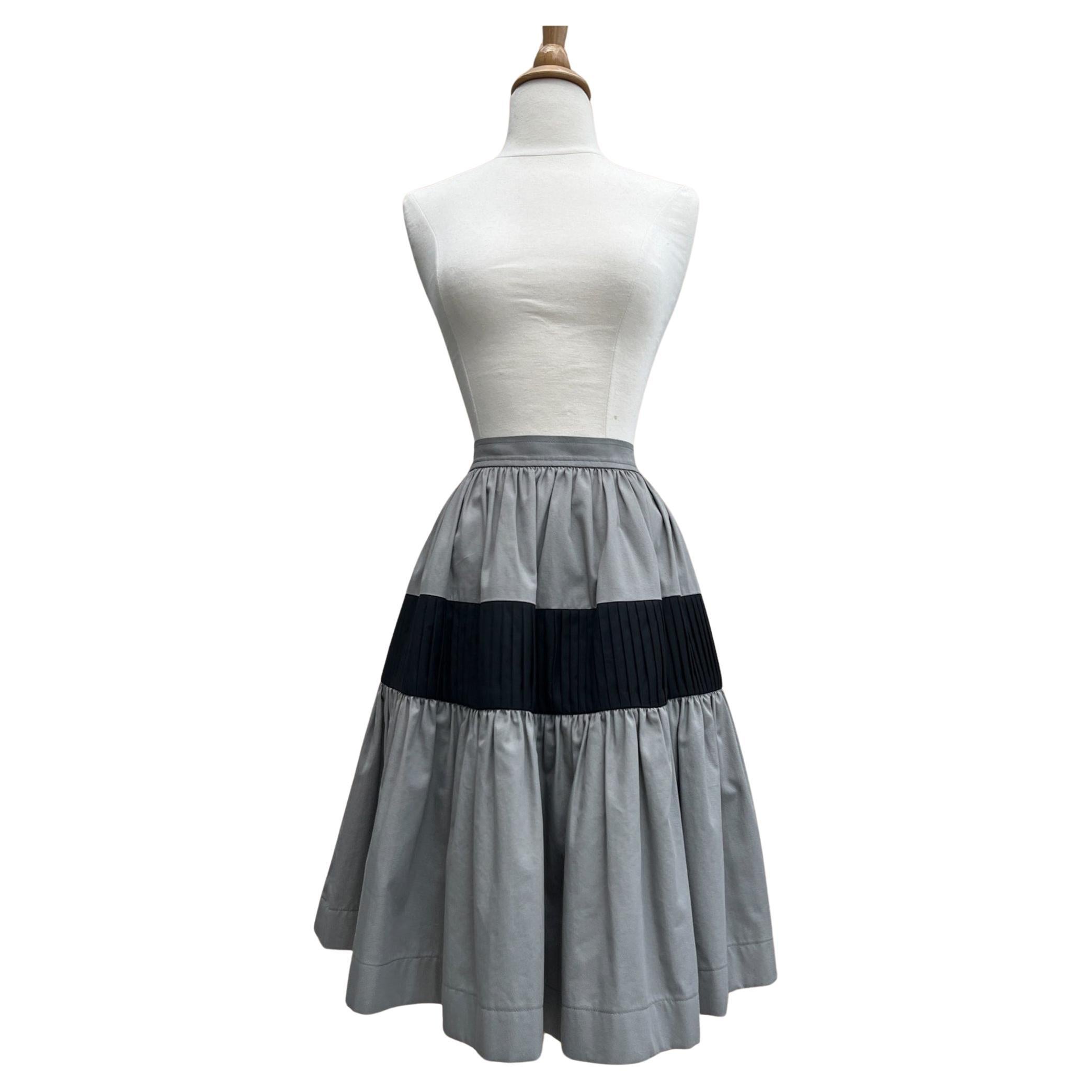 Yves Saint Laurent Colorblock Skirt, Circa 1980s For Sale