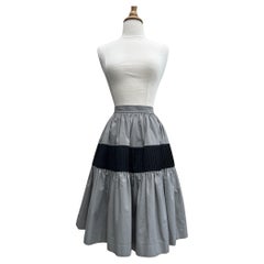 Vintage Yves Saint Laurent colorblock skirt