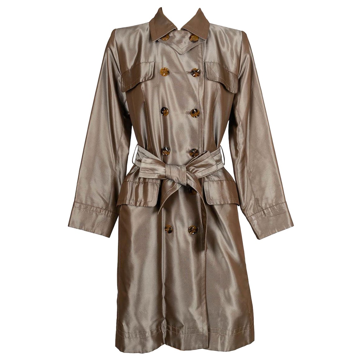 Yves Saint Laurent Copper Trench Coat Size 36FR