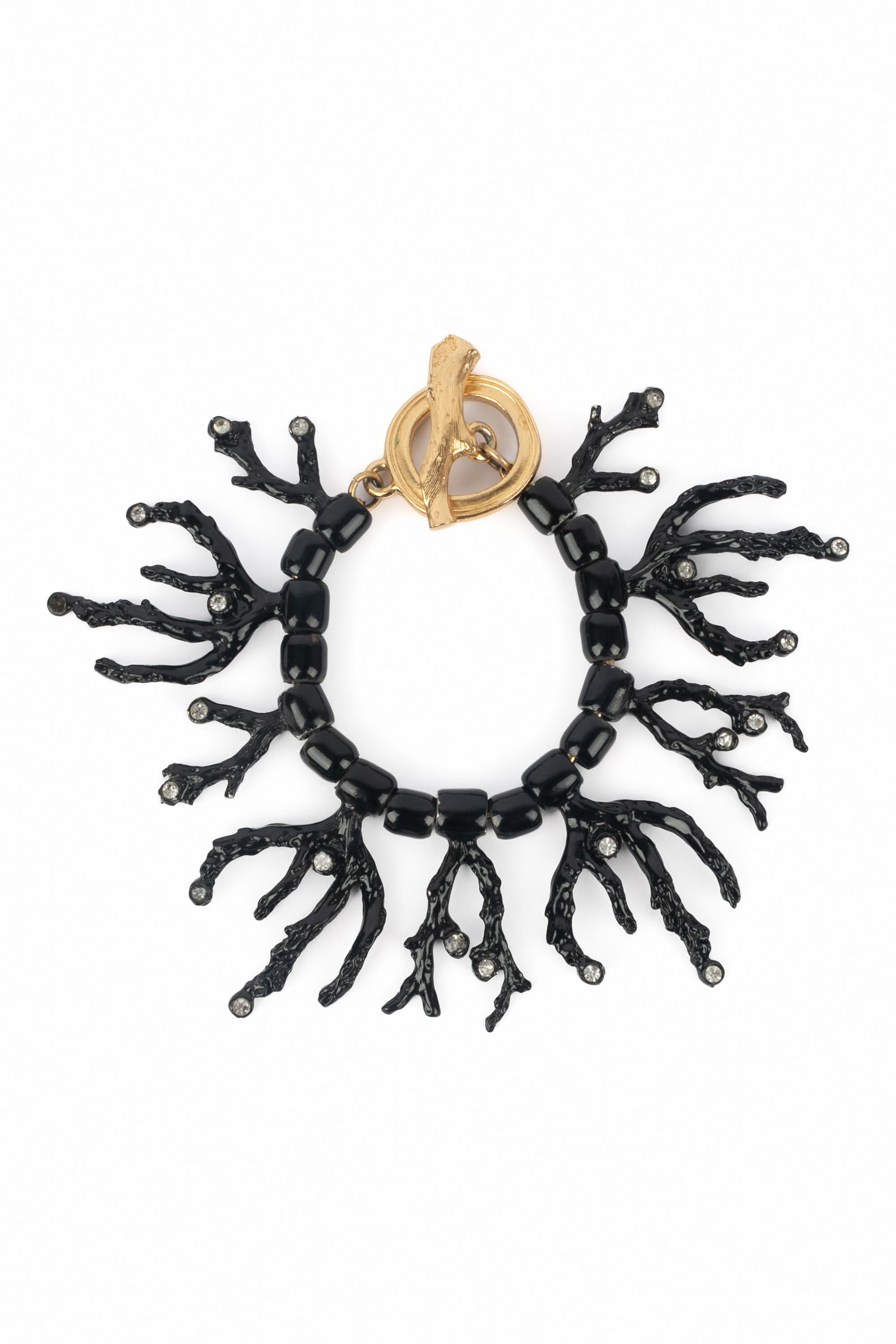 Pulsera de coral Yves Saint Laurent en Bueno estado para la venta en SAINT-OUEN-SUR-SEINE, FR