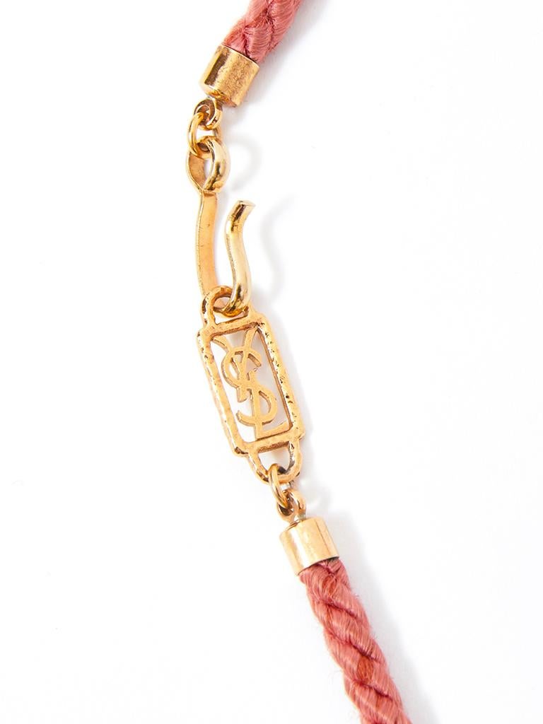 Artisan Yves Saint Laurent Corded Necklace